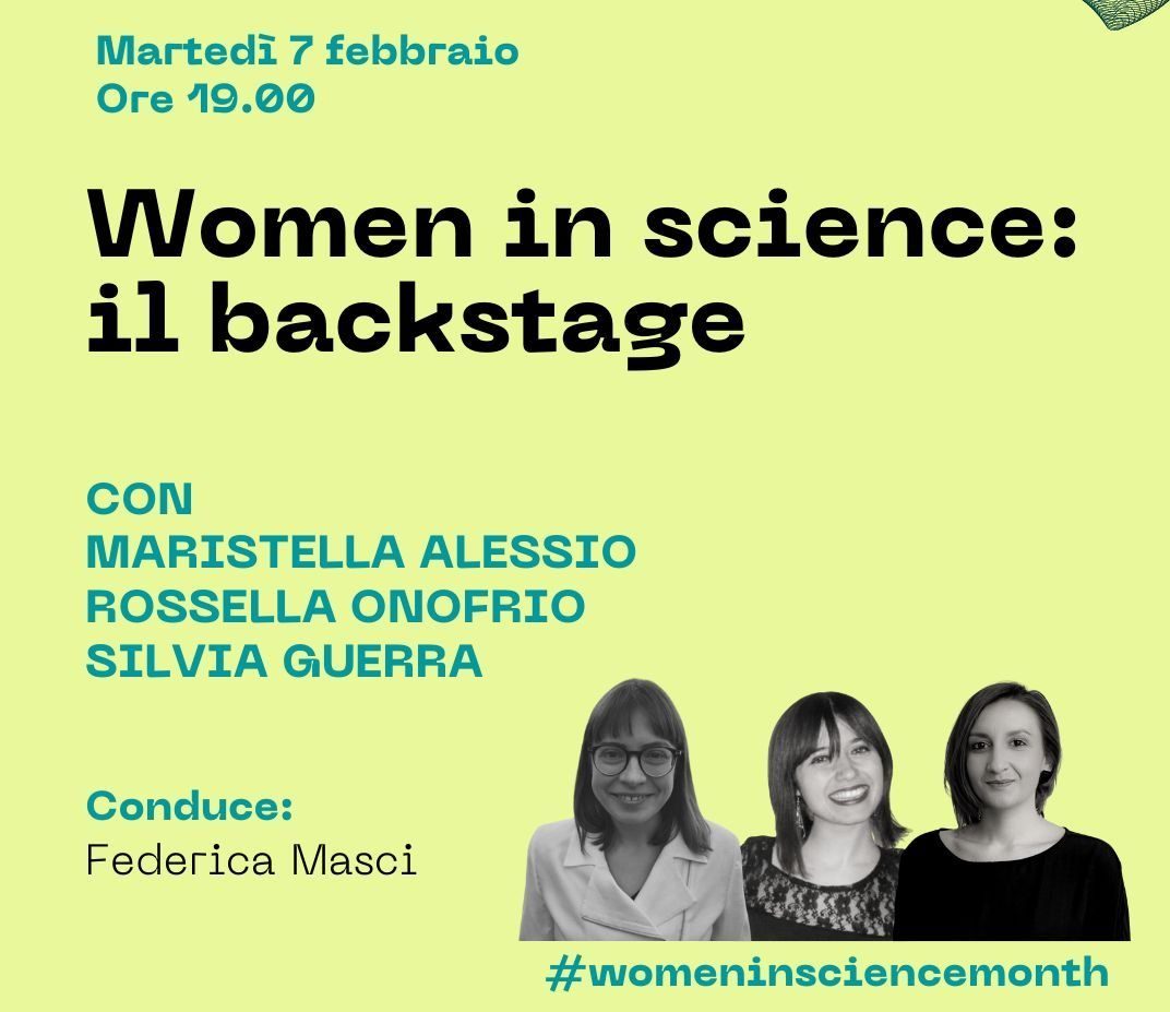 Women in Science: il backstage event poster, moderated by Federica Masci