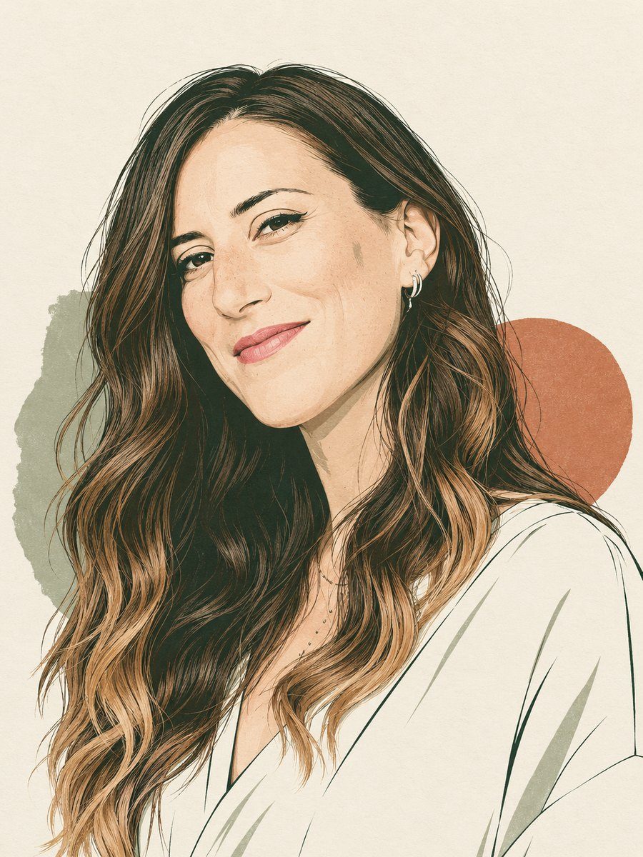 Illustrated portrait of Federica Masci