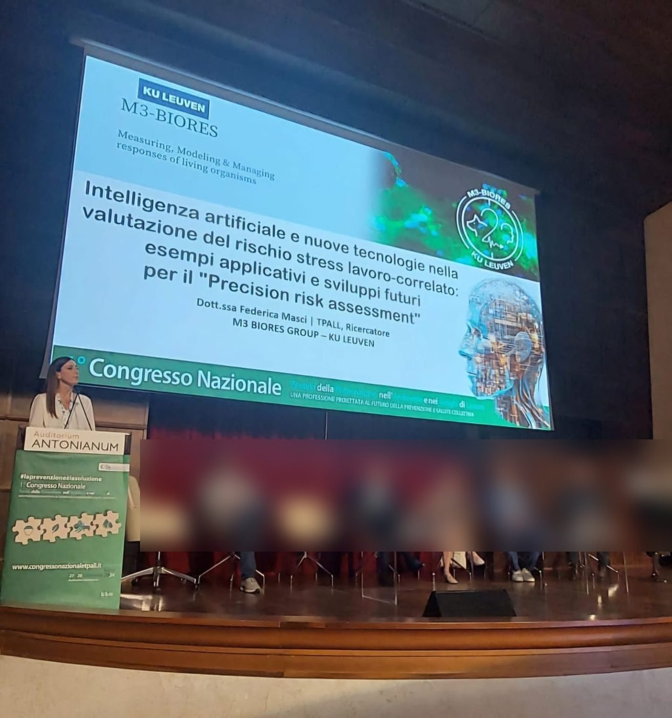 Federica Masci speaking on AI and precision risk assessment, TPALL National Congress